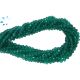 Green Onyx Faceted Button  Beads 3 - 3.5mm