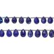 Lapis Faceted Pear Shape Beads 10x7mm