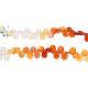 Mexican Fire Opal Faceted Pear Beads  7x5 - 8x5Mm