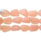 Pink Chalcedony Step Cut Nugget Beads 12x11 - 16x13MM