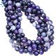 Mystic Coated ( Purple ) Agate Faceted Round Beads 8 mm
