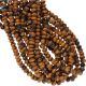Tiger Eye Faceted Button Shape Beads  4 - 5Mm