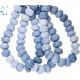 Blue Opal Faceted Rondelle  Beads  9Mm