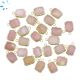 Pink Opal Small Slice 10x8 - 11x9 mm Electroplated 