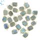 Labradorite Small Slice 10x8 - 11x9mm Electroplated 