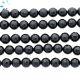 Black Onyx Faceted Round Shape Beads 10mm 