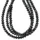 Black Diamond Faceted Button Beads 3 to 3.5mm