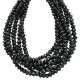 Black Diamond Faceted Button Beads 2.5 to 3mm