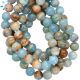 Blue Calcite Smooth Round Beads 10 mm