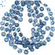 Blue Kyanite Faceted Heart Beads 6 - 6.5mm 