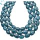 Blue Kyanite Smooth Oval Beads Graduated 7x5 - 12x8 mm