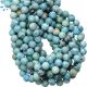 Peruvian Blue Opal Smooth Round Beads 6mm
