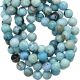Peruvian Blue Opal 8mm Smooth Round Beads 