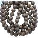 Brown Snowflake Obsidian Smooth Round Beads 8mm