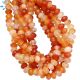 Carnelian Faceted Rondelle Beads 8 mm
