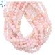 Pink Opal Faceted Box Shape Beads 4x4 mm 