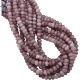 Pink Lepidolite Smooth Rondelle Beads 6 - 6.5mm