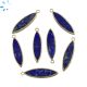 Lapis Flat Marquise Shape 29x8 - 30x8mm Electroplated 