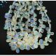 Ethiopian Opal Faceted Pear Beads Graduated 7x5 - 12x8 mm
