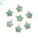 Amazonite Star Shape 10x10 mm Electroplated 