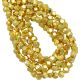 Gold Plated Pyrite Faceted Nuggets Beads 6 - 7 mm