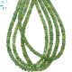 Green Garnet Smooth Rondelle Beads 4 mm