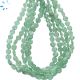 Green Kyanite Faceted Coin Beads 5 - 6 mm