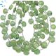 Green Kyanite Faceted Heart Beads 9 - 10 mm