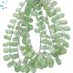 Green Kyanite Faceted Pear Beads 8.5x5.5 - 11x6.5 mm