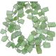 Green Kyanite Faceted Top Drill Slice Beads 10x9 -13x10 mm