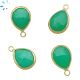 Chrysoprase Chalcedony Pear Shape Charm Loose Finding 15x12Mm 
