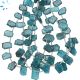 Kyanite Faceted Organic Slices Beads 10x7 - 12x8 mm