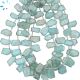 Kyanite Faceted Organic Slices Beads 11x7 - 12x8 mm