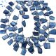 Kyanite Faceted Organic Slices Beads 9x7 - 13x8 mm