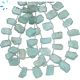 Kyanite Faceted Organic Slices Beads 11x7 - 12x9mm