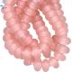 Pink Chalcedony Faceted Rondelle Large Hole Size Beads 13 -14 mm -  3 mm Drill Hole