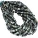 Cat's Eye Faceted Rondelle Large Hole Size Beads 4 - 4.5 mm - 0.8 - 1 mm Drill  Hole 