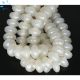 Mystic Coated White Chalcedony Faceted Rondelle Large Hole Size Beads 14 mm - 4 mm Drill Hole 