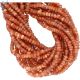 Sunstone  Faceted Rondelle Large Hole Size Beads 4 - 4.5 mm - 0.8 - 1 mm Drill Hole 