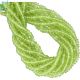 Peridot Faceted Rondelle Large Hole Size Beads 4 - 4.5 mm  - 0.8-1-mm-drill-hole