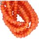 Red Onyx Faceted Rondelle Large Hole Size Beads 9 - 10 mm - 2 mm Drill Hole 