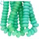 Chrysoprase Chalcedony Faceted Rondelle Large Hole Size Beads 14 mm - 3 mm Drill Hole 