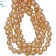 Dyed Champagne Mystic Coated Agate Faceted Round Beads 8mm