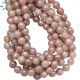 Mystic Coated Peach Moonstone Faceted Round Beads 8 mm