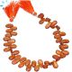 Natural Orange Kyanite Smooth Pear Beads 10x6 to 11x6 MM 
