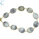Sterling Silver Gold Plated Bezel Set Dendrite Opal Nugget 15x12 - 16x12mm