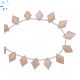 Peach Moontone Faceted Fancy Kite Top Side Drill 12x9-14x10mm 