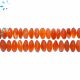 Carnelian Smooth Rondelle Beads 12MM