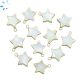 Mother of Pearl Star Shape 12x12mm Electroplated 