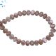 Brown Moonstone Faceted Oval Center Drill Beads 7x6 - 8x6 mm 